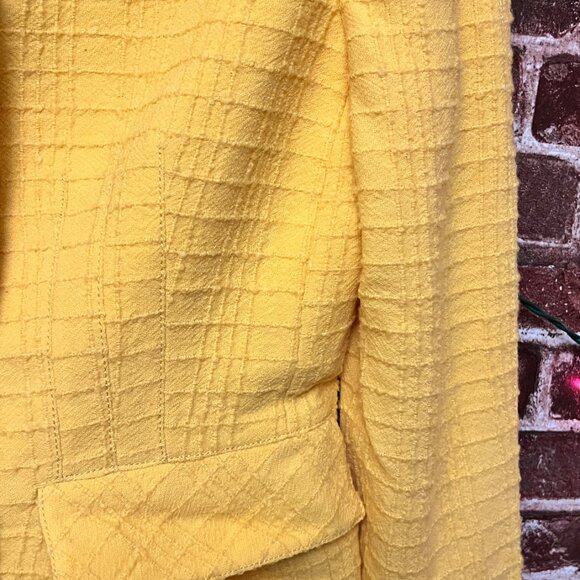 Vintage Valentino Boutique Yellow Skirt Suit - Made in Italy - Picture 9 of 16